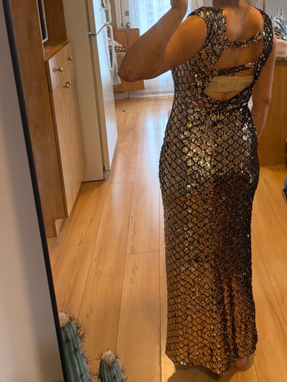 Gold and Black Dress - Picture 5 of 5